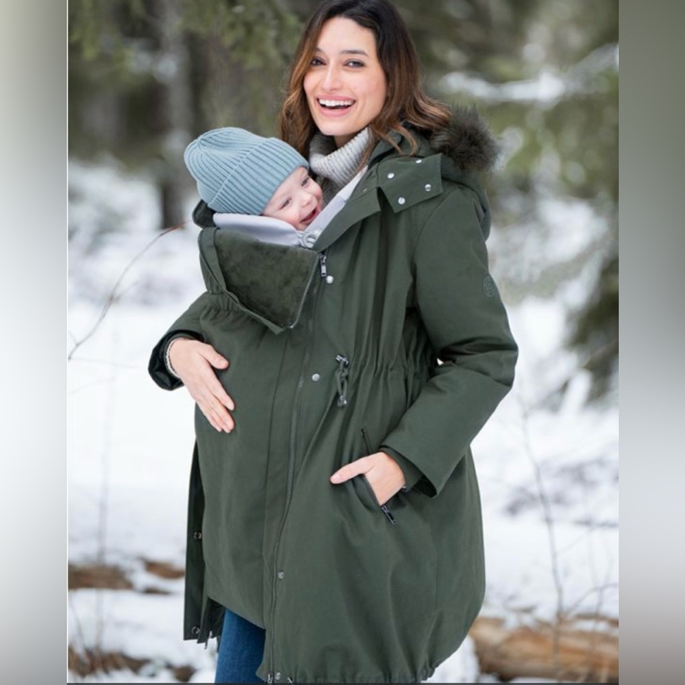 Khaki Sub-Zero 3 in 1 Maternity Parka